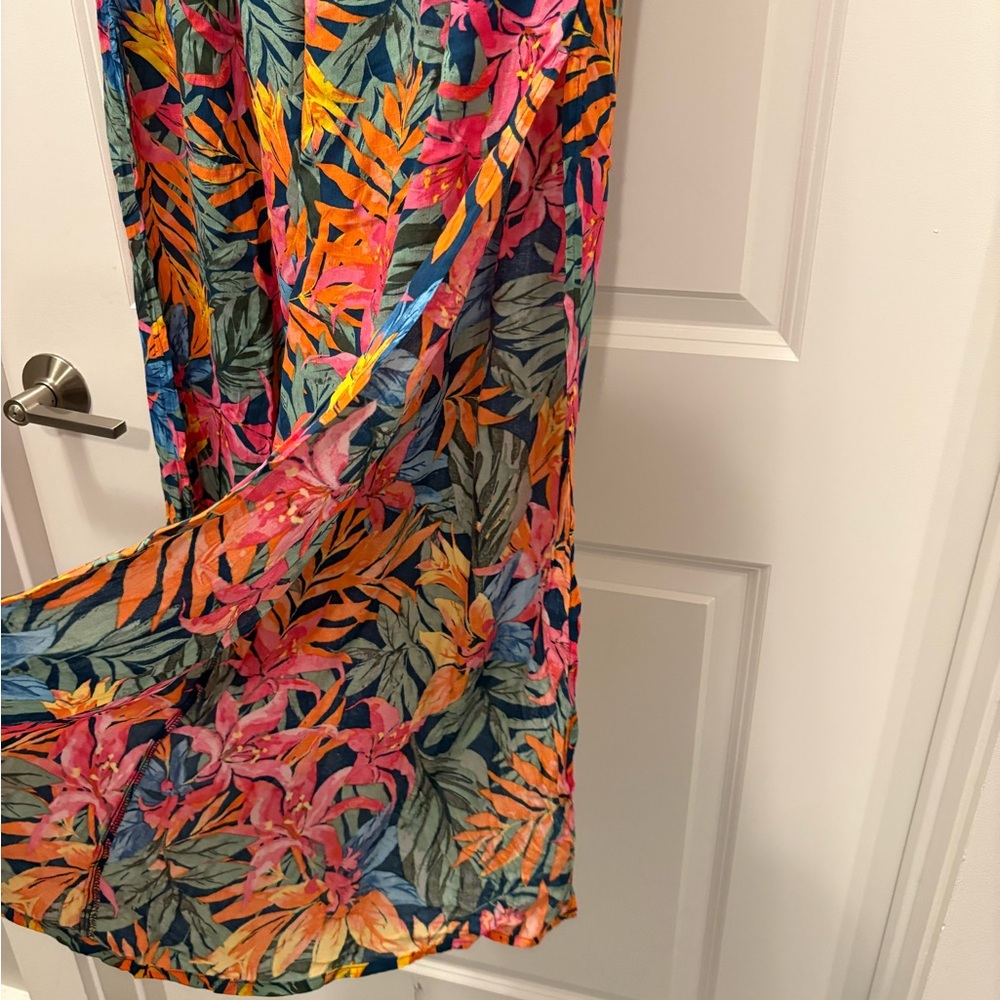 Tropical Floral Women's Beach Pants - Picture 3 of 5